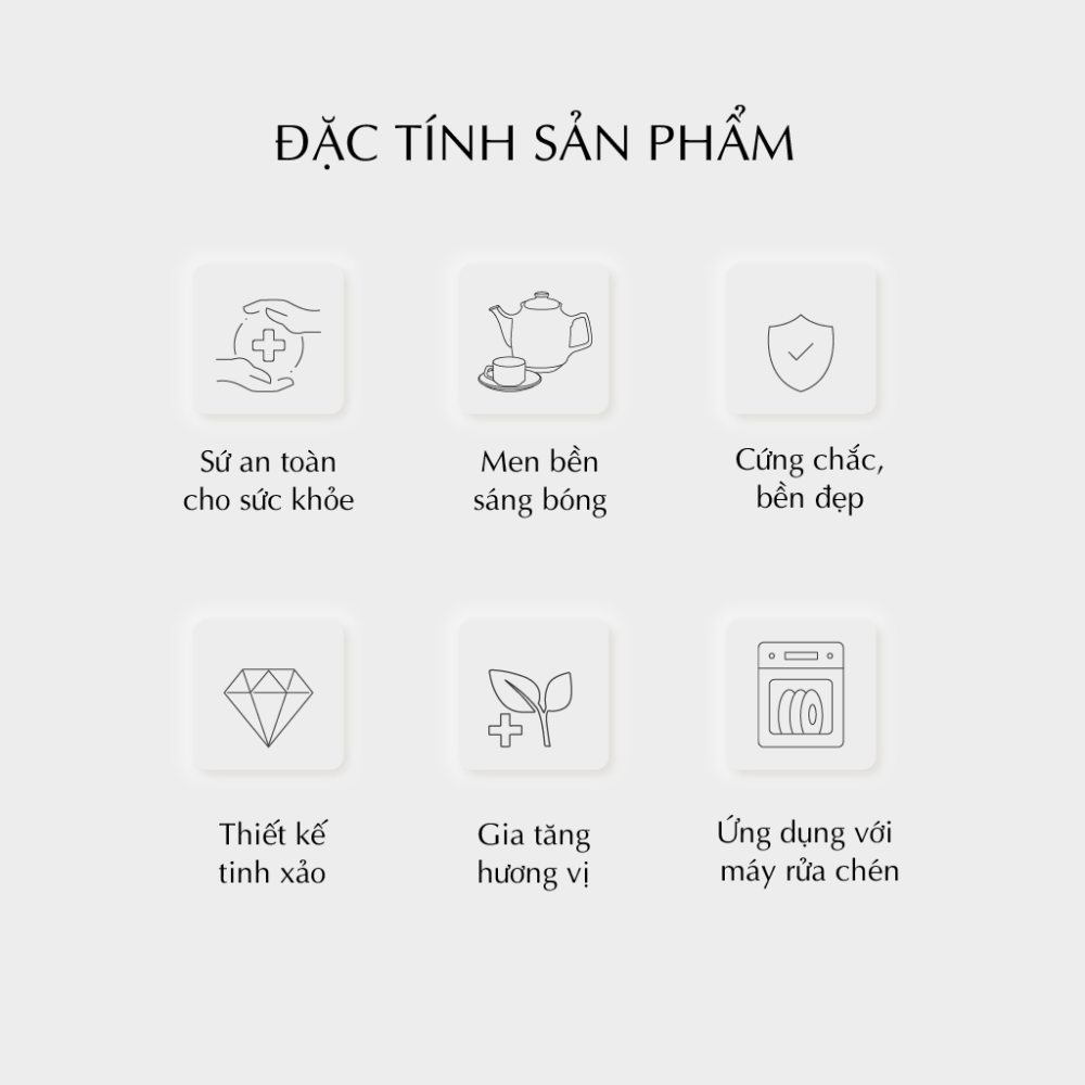 Bộ trà 0.65 L - Daisy - Trắng A001_01655200003gomminhlong.com