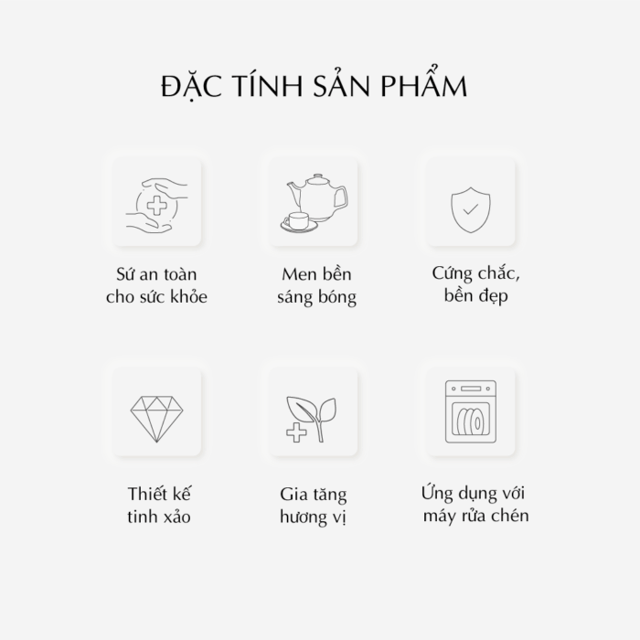  Bộ trà 0.65 L - Hoàng Cung - Hồn Việt A001_01654003803gomminhlong.com