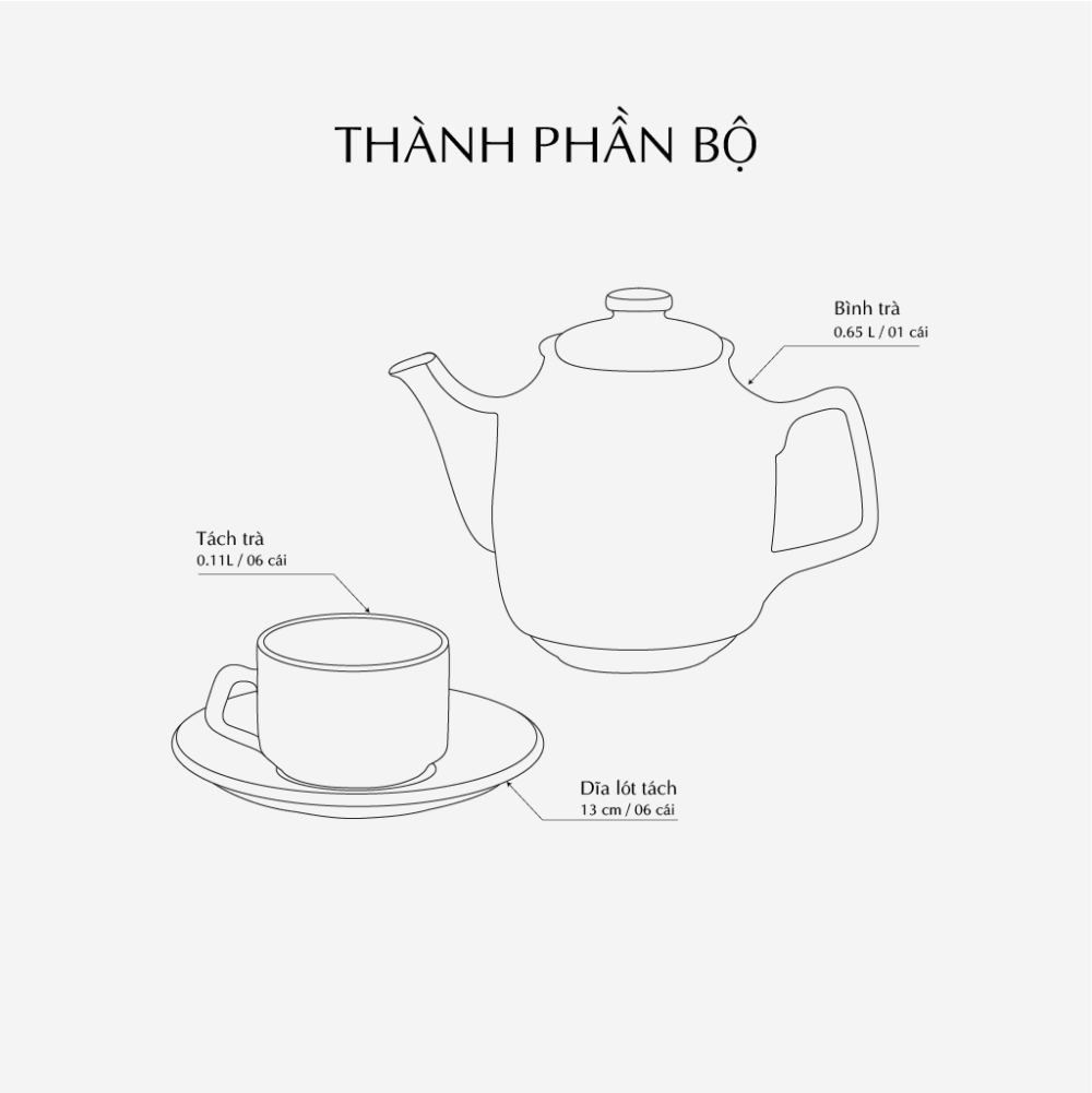 Bộ trà 0.65 L - Hoàng Cung - Sen Ngọc Bích A001_01654048703gomminhlong.com