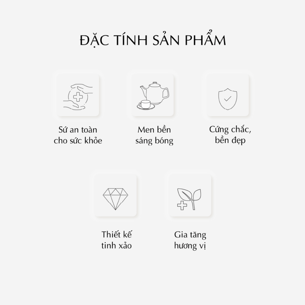 Bộ trà 0.7 L - Sen - Men Ngọc Sương Mờ A001_68706352203gomminhlong.com