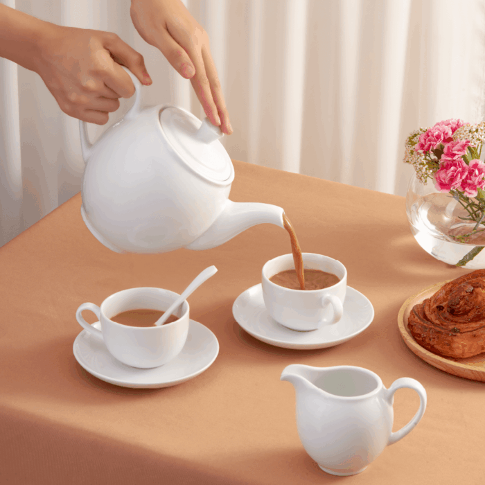  Bộ trà 0.8 L - Camellia - Trắng A001_01803800003gomminhlong.com
