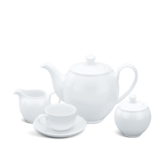 Bộ trà 1.1 L - Camellia - Trắng A001_01113800003gomminhlong.com