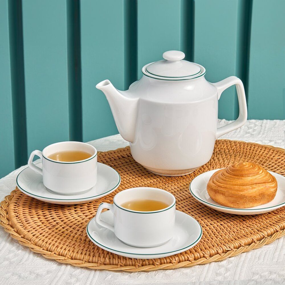 Bộ trà 1.1 L - Jasmine - Chỉ Xanh Lá A001_01111100903gomminhlong.com