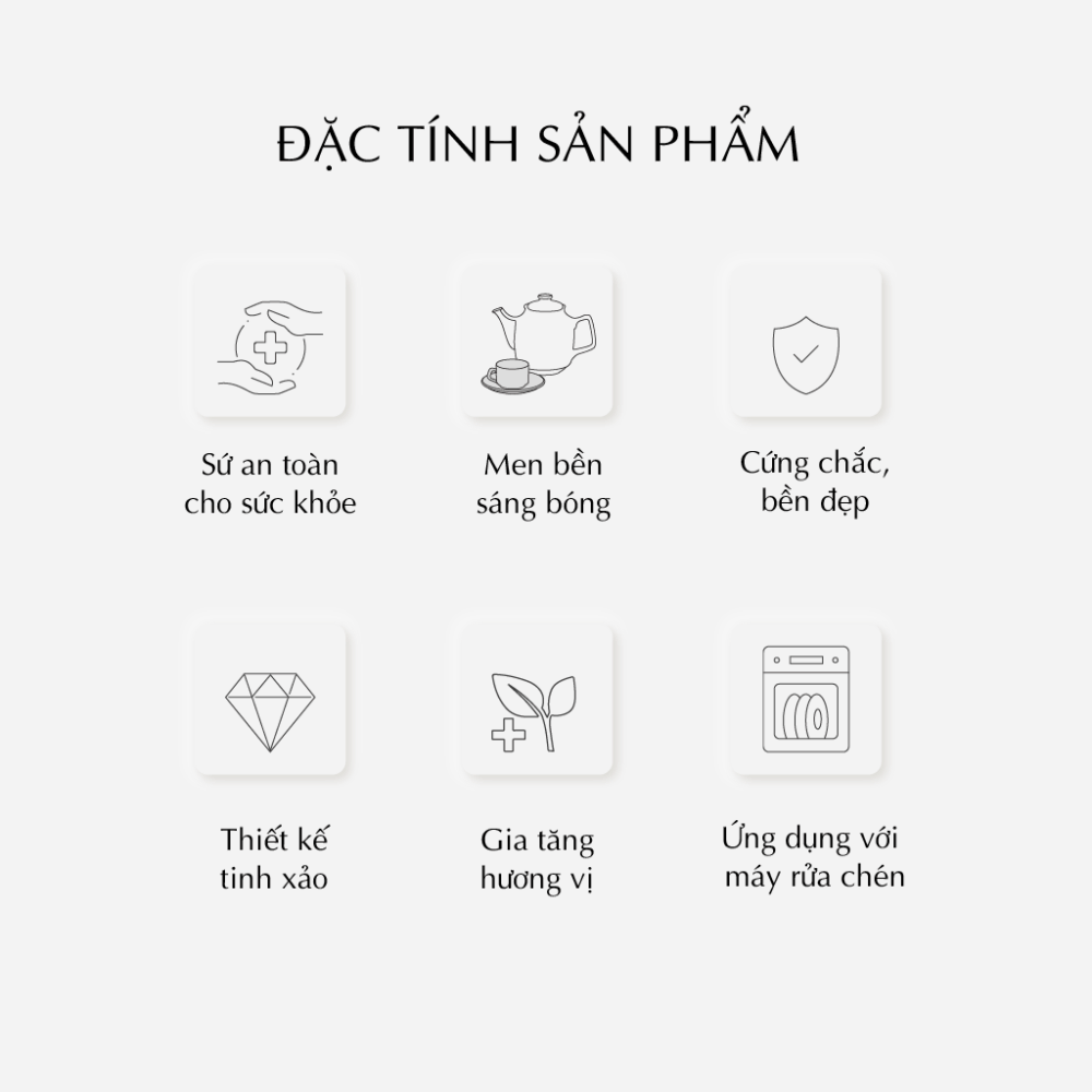 Bộ trà 1.1 L - Jasmine - Trắng A001_01111100003gomminhlong.com
