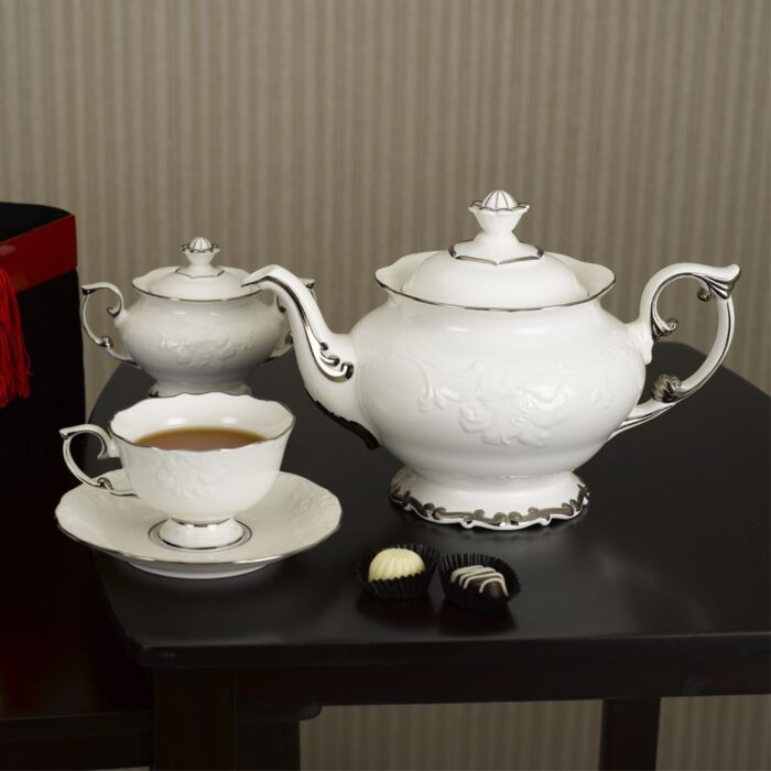  Bộ trà 1.3 L - Đài Các - Chỉ Bạch Kim A001_01134604303gomminhlong.com