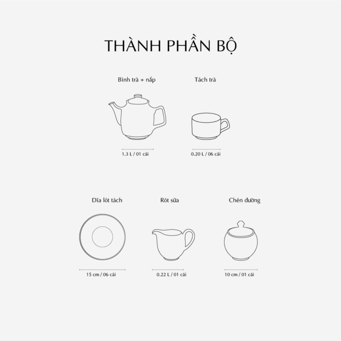 Bộ trà 1.3 L - Hoàng Cung - Sen Ngọc A001_01134045603gomminhlong.com