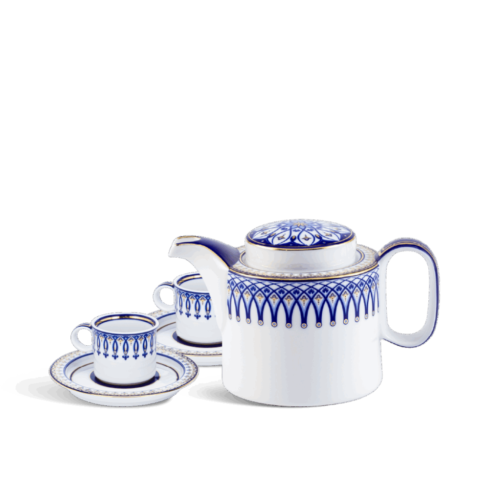 Bộ trà cao 0.33 L - Gastroline - Đồng Tâm Xanh Dương A001_68334147003gomminhlong.com