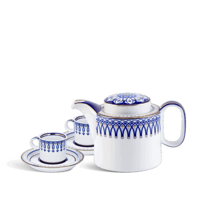 Bộ trà cao 0.33 L - Gastroline - Đồng Tâm Xanh Dương A001_68334147003gomminhlong.com