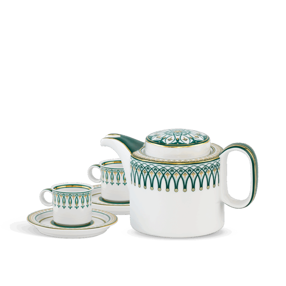 Bộ trà cao 0.33 L - Gastroline - Đồng Tâm Xanh Lá A001_68334146903gomminhlong.com