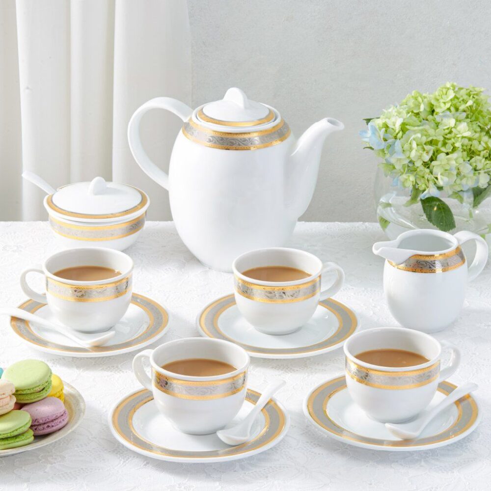 Bộ trà cao 1.3 L - Sago - Hoa Hồng A001_01130101703gomminhlong.com