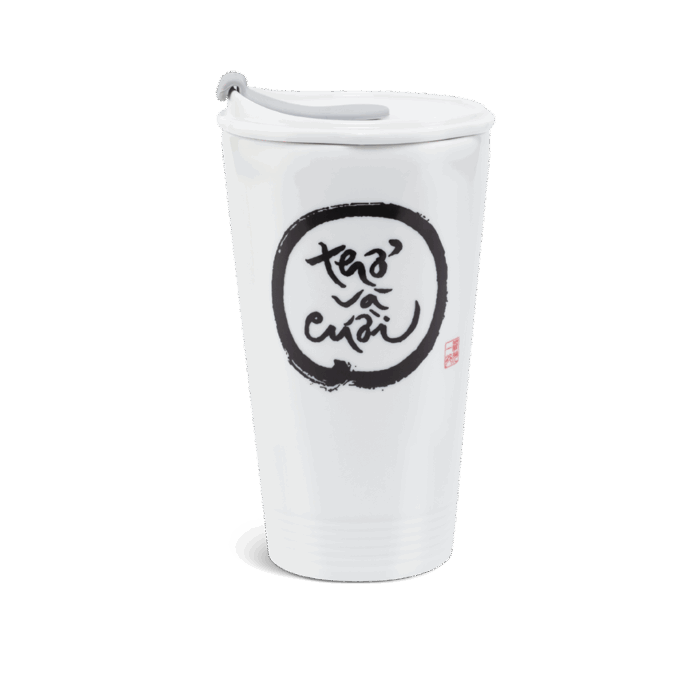  Ly sứ dưỡng sinh 0.48 L + nắp ống hút (K1) - Dưỡng Sinh - Thở và cười A001_214888000THgomminhlong.com