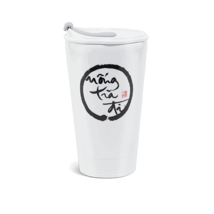 Ly sứ dưỡng sinh 0.48 L + nắp ống hút (K1) - Dưỡng Sinh - Uống trà đi A001_214888000UHgomminhlong.com