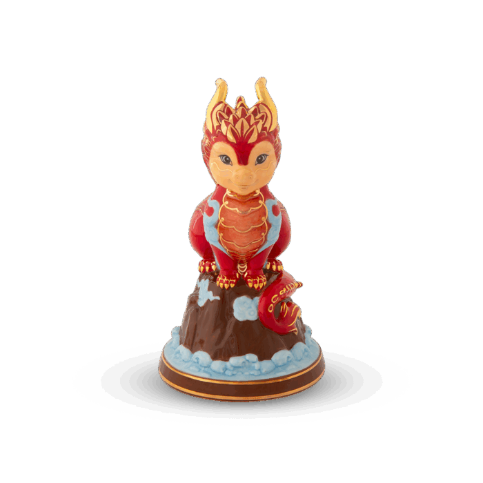  Tượng rồng Hảo Đức 13.5 cm - Màu Đỏ A001_311350DOVgomminhlong.com