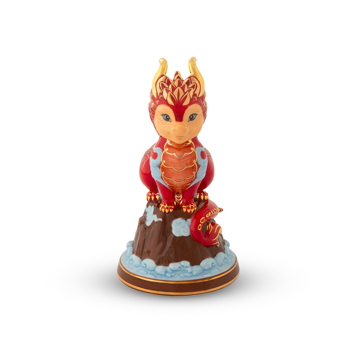 Tượng rồng Hảo Đức 13.5 cm - Màu Đỏ A001_311350DOVgomminhlong.com