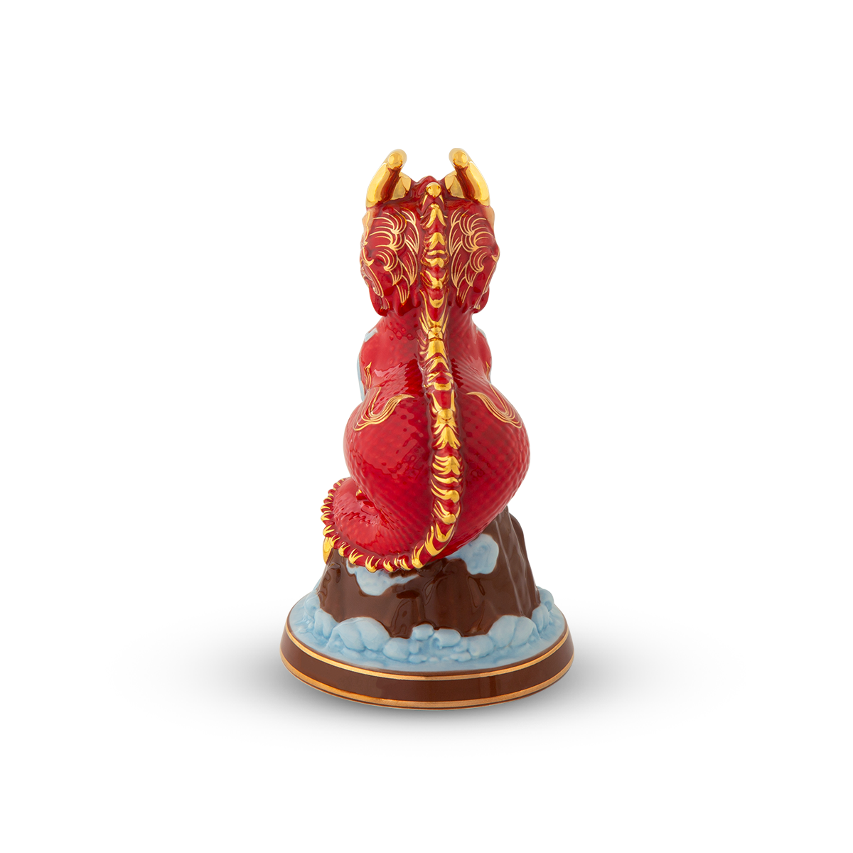 Tượng rồng Hảo Đức 13.5 cm - Màu Đỏ A001_311350DOVgomminhlong.com