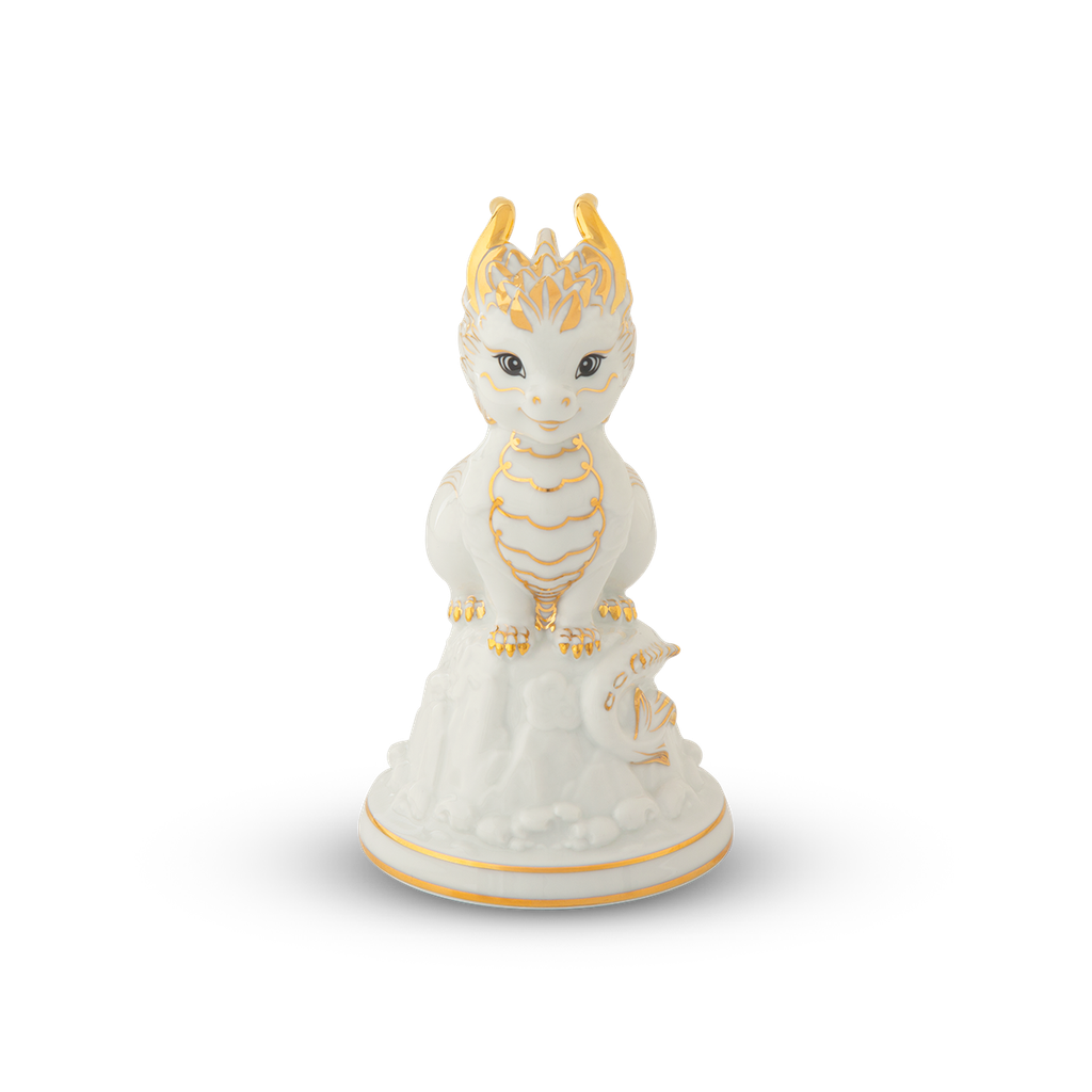 Tượng rồng Hảo Đức 13.5 cm - Màu Trắng A001_311350TBVgomminhlong.com