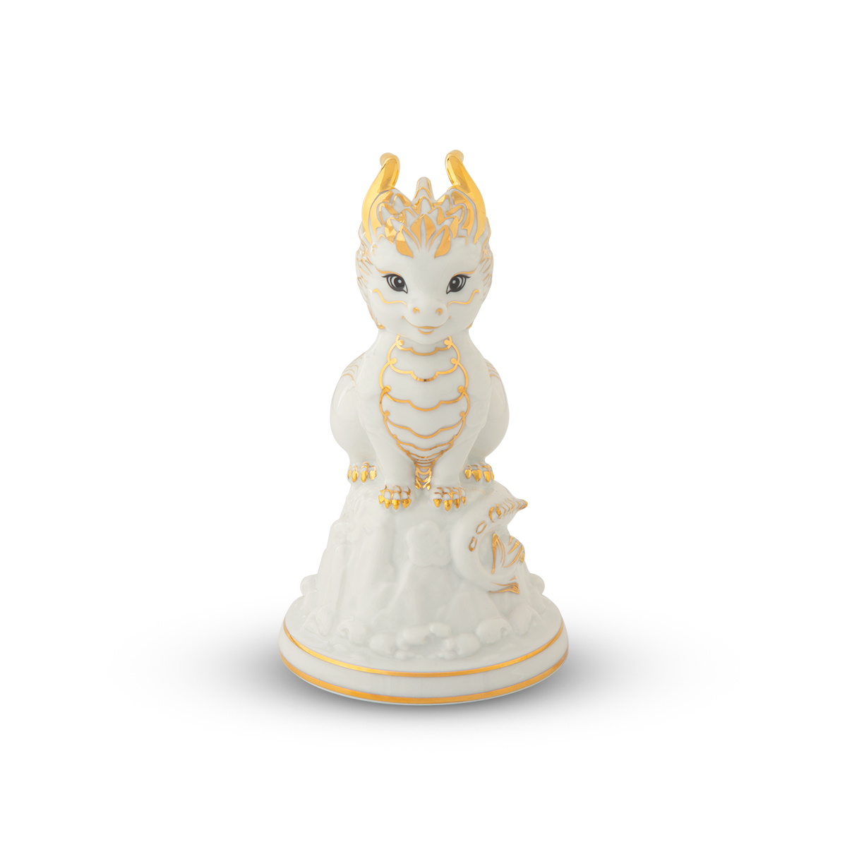 Tượng rồng Hảo Đức 13.5 cm - Màu Trắng A001_311350TBVgomminhlong.com