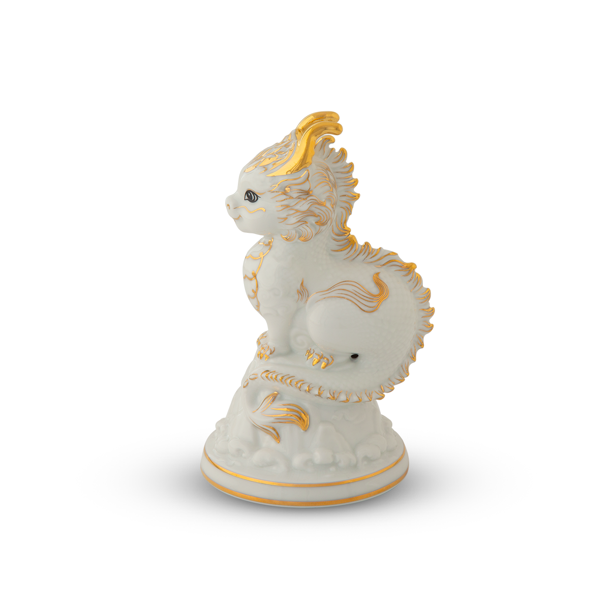 Tượng rồng Hảo Đức 13.5 cm - Màu Trắng A001_311350TBVgomminhlong.com