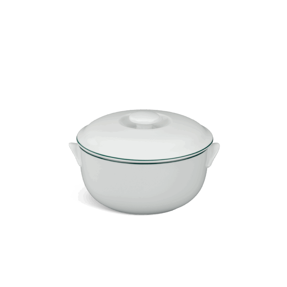Thố + nắp - Jasmine - Chỉ Xanh Lá A001_061505009gomminhlong.com