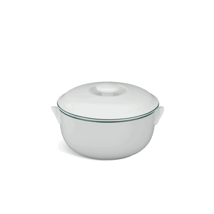 Thố + nắp - Jasmine - Chỉ Xanh Lá A001_061505009gomminhlong.com