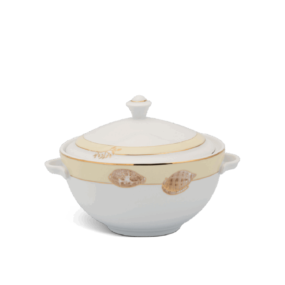 Thố 18 cm + nắp - Camellia - Hương Biển kem A001_061822089gomminhlong.com