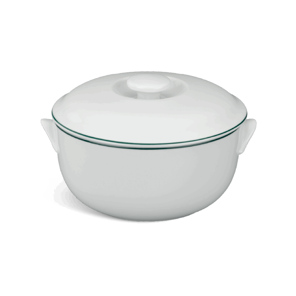 Thố + nắp - Jasmine - Chỉ Xanh Lá A001_061505009gomminhlong.com