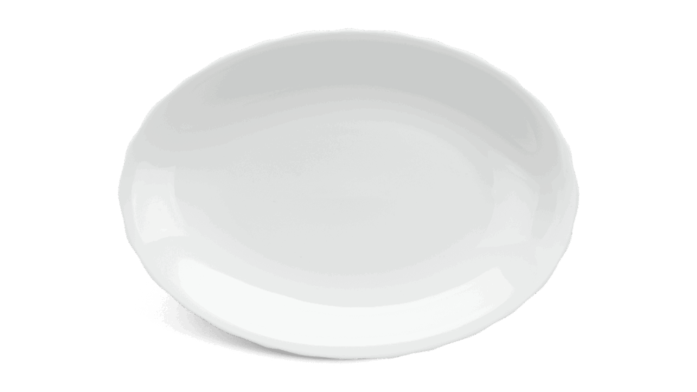 Dĩa oval 28 cm - Mẫu Đơn IFP - Trắng Ngà A001_052827000gomminhlong.com