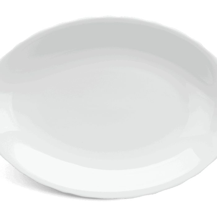 Dĩa oval 28 cm - Mẫu Đơn IFP - Trắng Ngà A001_052827000gomminhlong.com