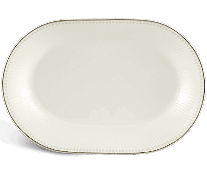  Dĩa oval 32 cm - Tulip Ngà - Ngân Sa A001_053216293gomminhlong.com