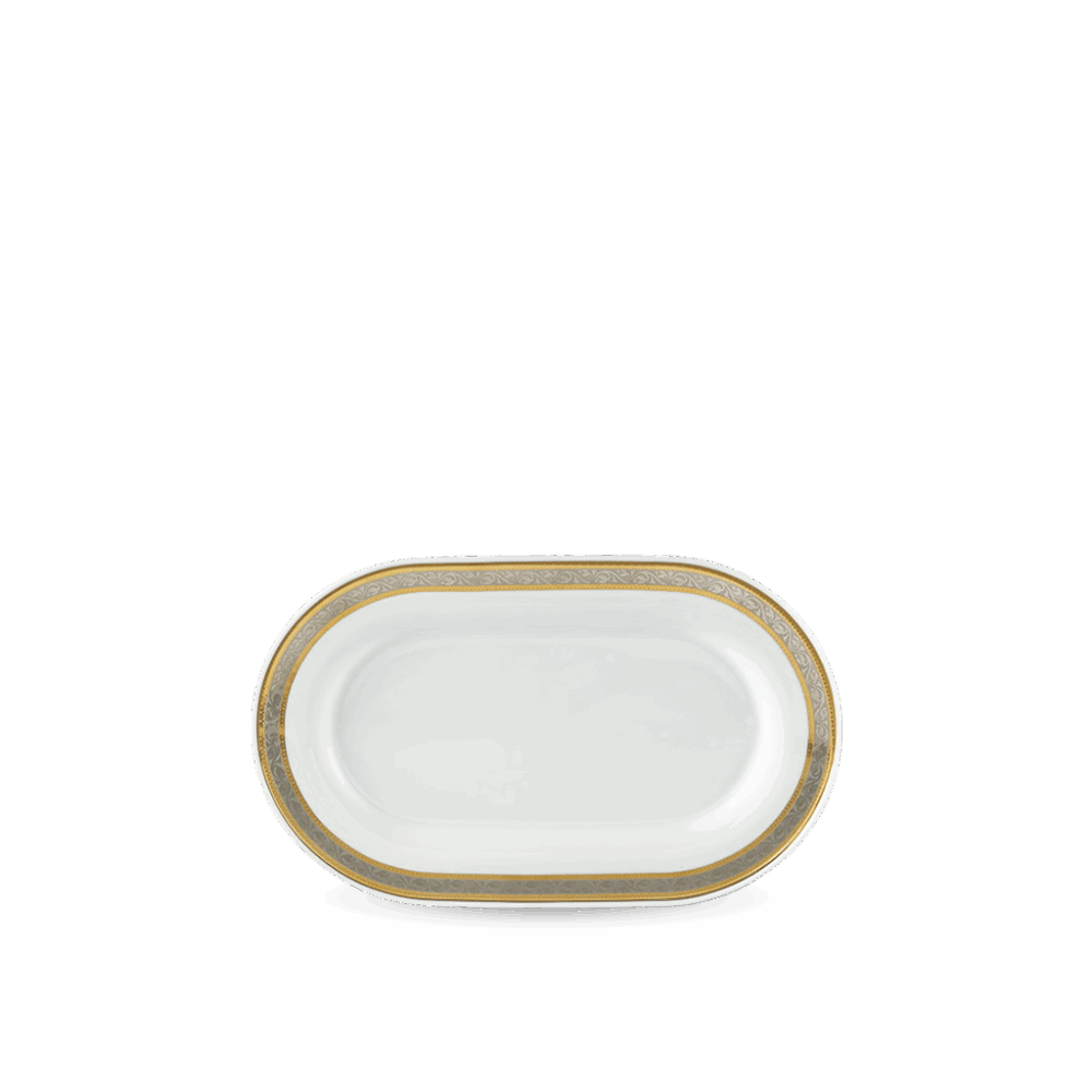 Dĩa oval 34 cm - Sago - Hoa Hồng A001_053401017gomminhlong.com