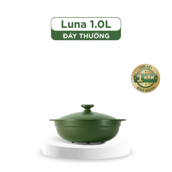 Nồi dưỡng sinh Luna 1.0 L + nắp (CK) - HealthyCook - Xanh Rêu A001_211039464