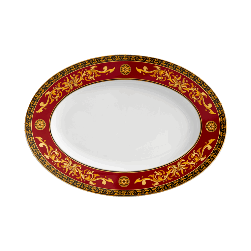 Dĩa oval 37 cm - Hoàng Cung - Quốc Sắc A001_053712068gomminhlong.com