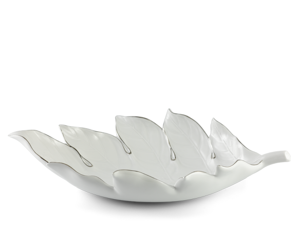 Dĩa trái cây Lá Sake 42.5 cm (Chỉ Bạch Kim) A001_00460742Bgomminhlong.com