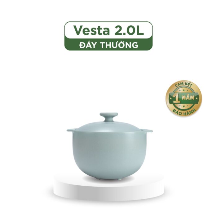 Nồi dưỡng sinh Vesta 2.0 L + nắp (CK) - Healthy Cook - Màu Xám 2  A001_660228506