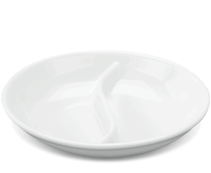  Chén chấm 2 ngăn - Jasmine - Trắng A001_231001000gomminhlong.com