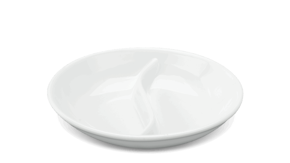 Chén chấm 2 ngăn - Jasmine - Trắng A001_231001000gomminhlong.com