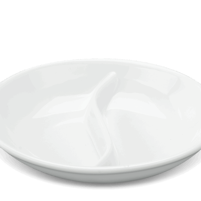 Chén chấm 2 ngăn - Jasmine - Trắng A001_231001000gomminhlong.com
