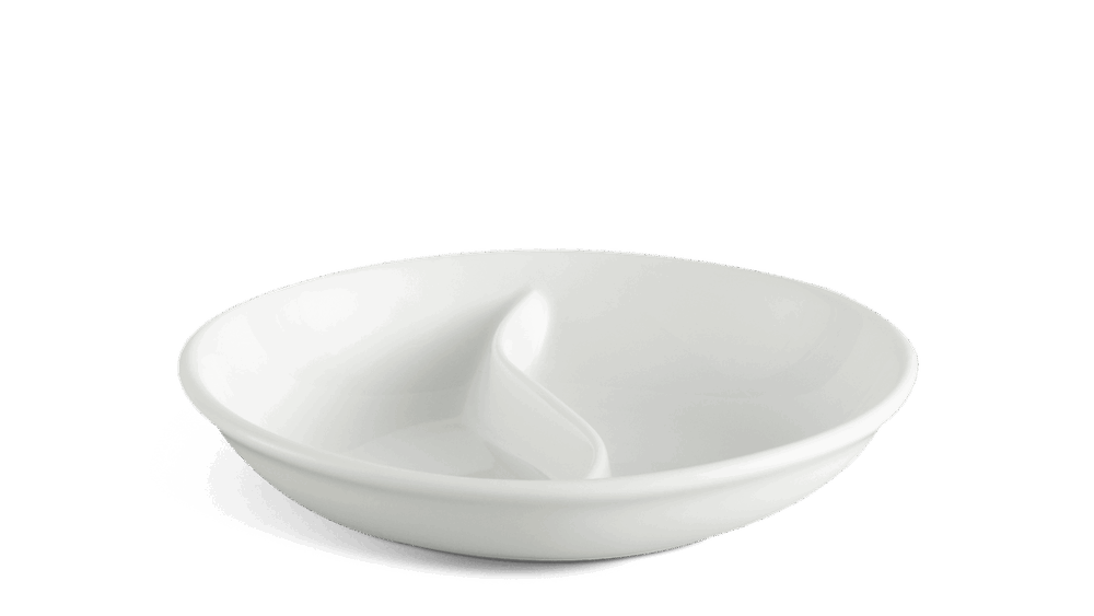 Chén chấm 2 ngăn - Jasmine Lys - Trắng Ngà A001_231004000gomminhlong.com