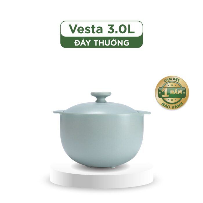 Nồi dưỡng sinh Vesta 3.0 L + nắp (CK) - Healthy Cook - Màu Xám 2 A001_660328506