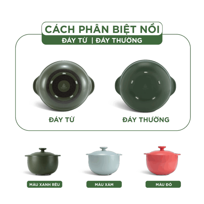  Nồi dưỡng sinh Vesta 3.0 L + nắp (CK) - Healthy Cook - Xanh Rêu A001_660328464gomminhlong.com