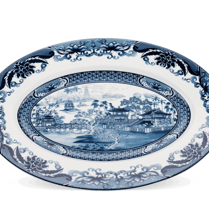 Dĩa oval 37 cm - Hoàng Cung - Hồn Việt A001_053712038gomminhlong.com