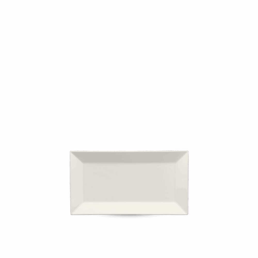 Dĩa chữ nhật lá 22 x 13 cm - Misc Assortment Lys - Trắng Ngà A001_462204000gomminhlong.com