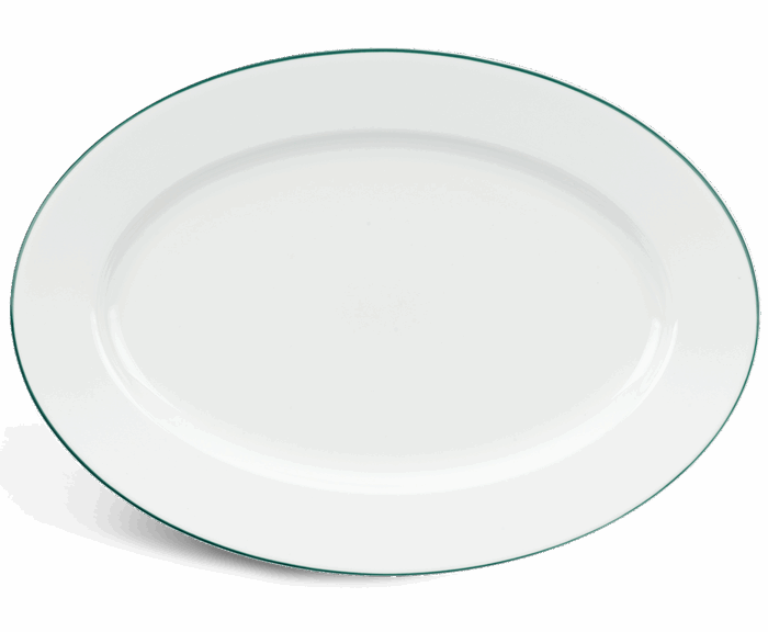  Dĩa oval - Jasmine - Chỉ Xanh Lá A001_052503009gomminhlong.com