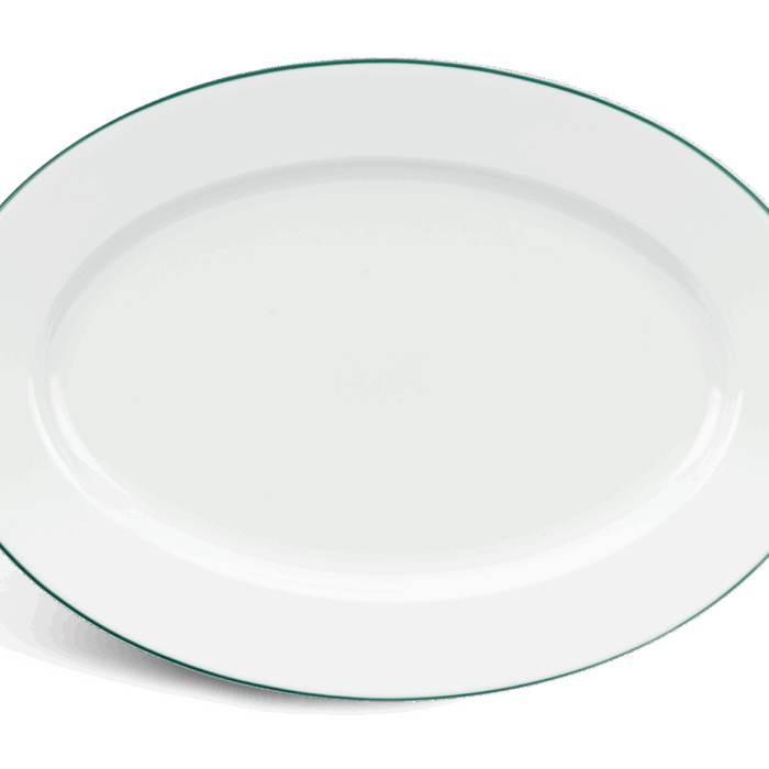 Dĩa oval - Jasmine - Chỉ Xanh Lá A001_052503009gomminhlong.com