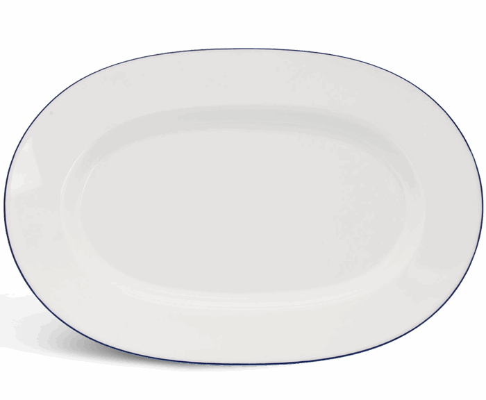  Dĩa oval 32 cm - Camellia - Chỉ Xanh Dương A001_053211021gomminhlong.com