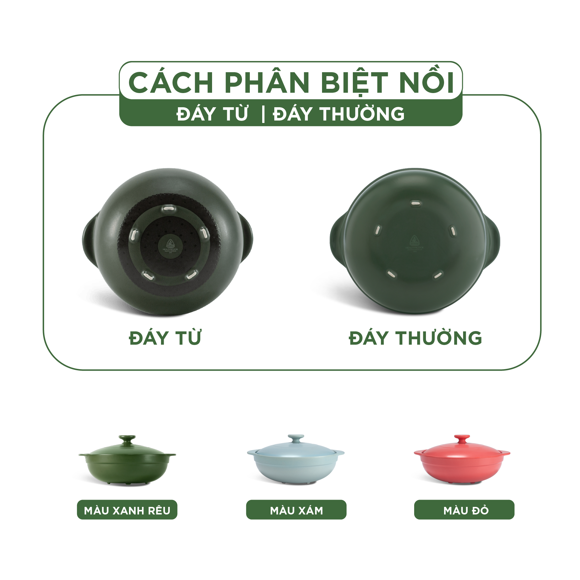 Nồi dưỡng sinh Luna (Nồi cạn) 2.0 L + nắp (CK) (bếp từ) - Xanh Rêu A001_212039464Tgomminhlong.com