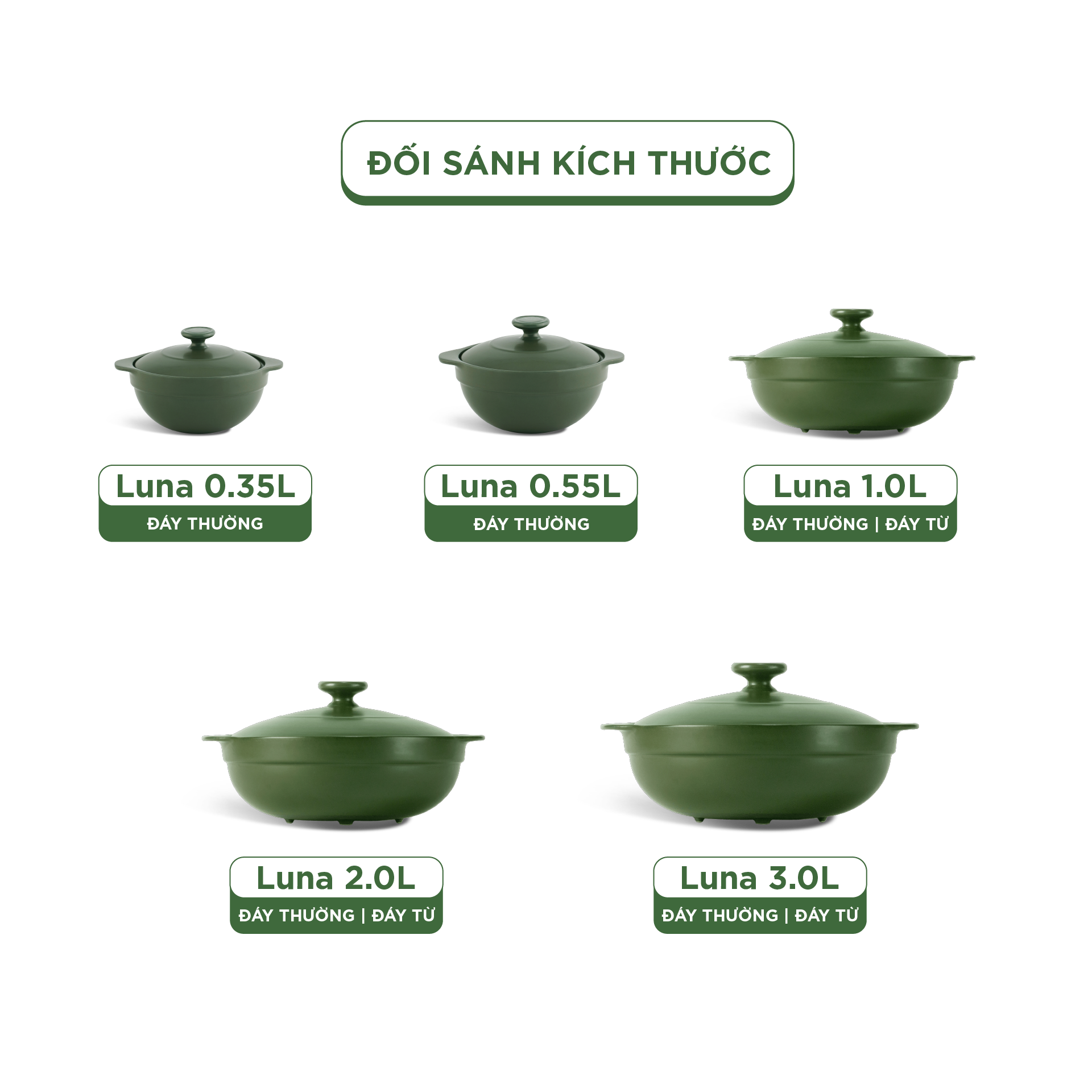 Nồi dưỡng sinh Luna (Nồi cạn) 2.0 L + nắp (CK) (bếp từ) - Xanh Rêu A001_212039464Tgomminhlong.com