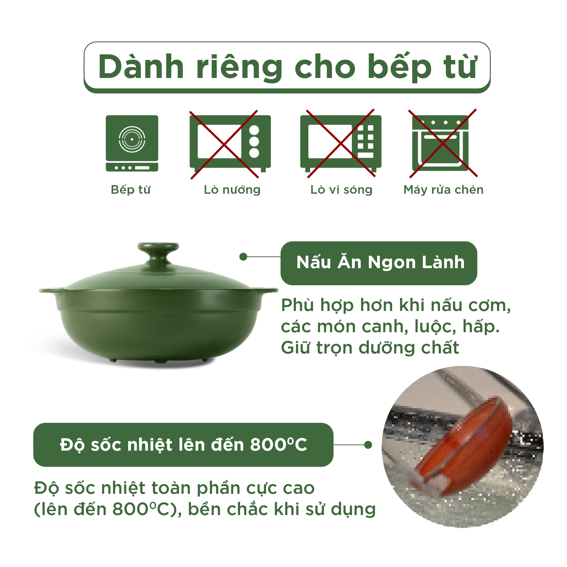 Nồi dưỡng sinh Luna (Nồi cạn) 2.0 L + nắp (CK) (bếp từ) - Xanh Rêu A001_212039464Tgomminhlong.com