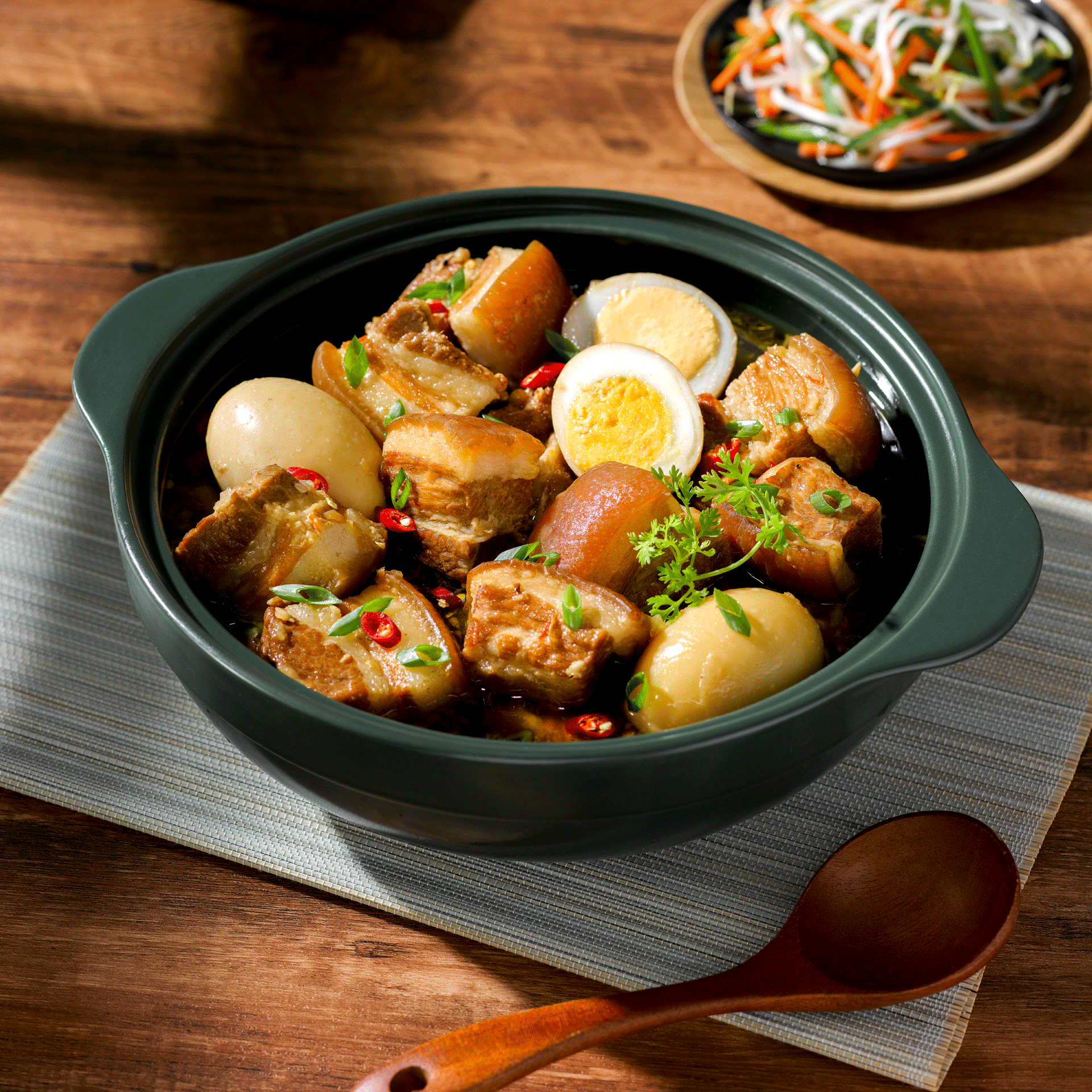 Nồi dưỡng sinh Luna (Nồi cạn) 2.0 L + nắp (CK) (bếp từ) - Xanh Rêu A001_212039464Tgomminhlong.com