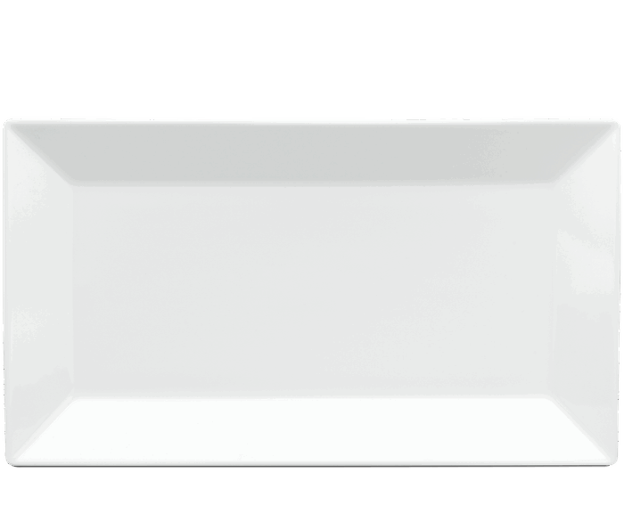  Dĩa chữ nhật lá 33 x 18 cm - Misc Assortment - Trắng A001_463302000gomminhlong.com